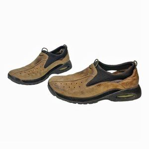 Cole Haan Brown Leather Shoes Size 9.5 Slip On Nike Air